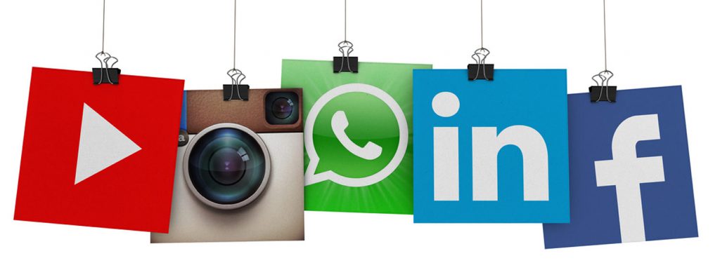 Ícones de redes sociais
